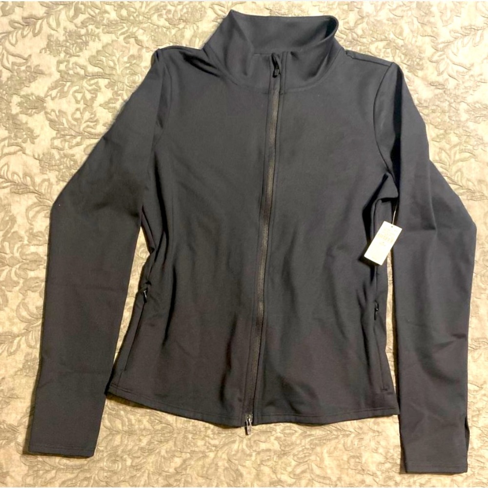 Brand new GAP full zip black athletic jacket